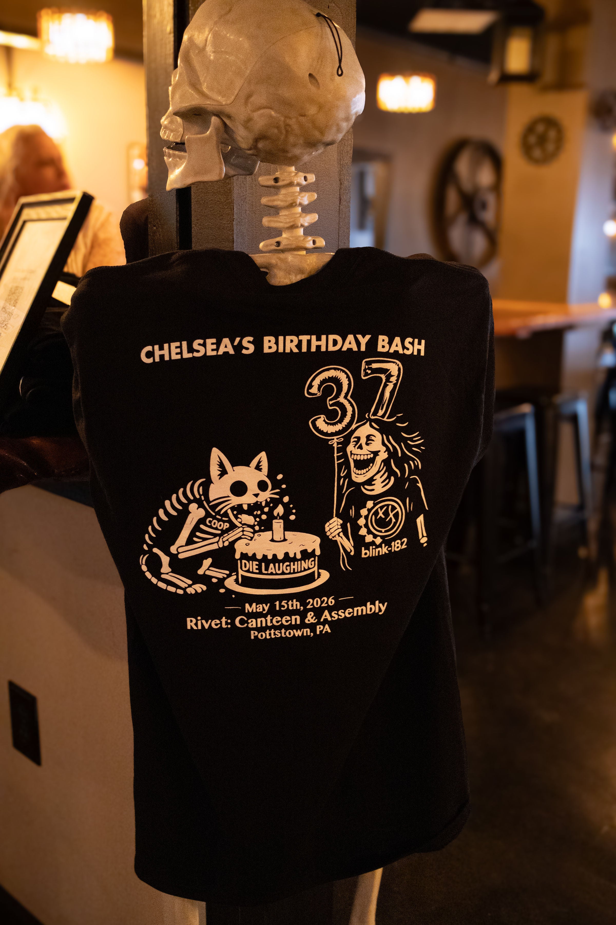Die Laughing's Chelsea's Birthday Bash Tshirt